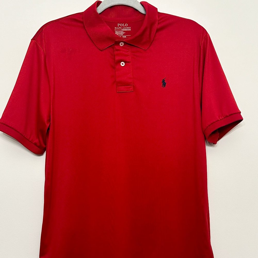 Classic Red Collared Polo Shirt by Polo Ralph Lauren